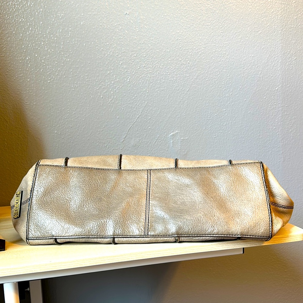 STEVEN BY STEVE MADDEN GRAY 100% LEATHER BAG. - Picture 10 of 15